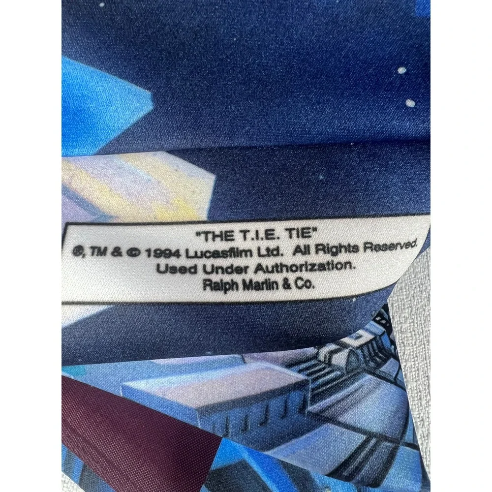 Vintage 1994 Ralph Marlin Star Wars The TIE Tie Fighter Death Star Trench Blue